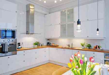 Сияющая чистота или глянцевая белая кухня